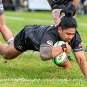 Fred Tuilagi scored a late try for Chinnor at Darlington Mowden Park Picture: Simon Cooper