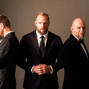 The Good the Bad and the Rugby stars, from left, Alex Payne, James Haskell and Mike Tindall