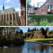 (Top left clockwise) Exeter College, C.S Lewis' House, Cutteslowe and Sunnymead Park. Credit: Tripadvisor