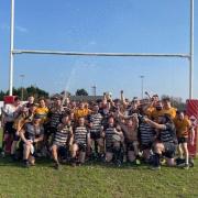 Chinnor's 3rd XV celebrate winning Berks, Bucks & Oxon Division 1 for the third successive year Picture: Chinnor RFC Thame