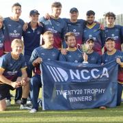Oxon celebrate their National Counties T20 victory against Cambridgeshire. Picture: Oxfordshire Cricket
