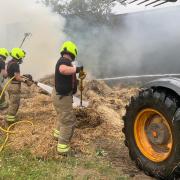 Crews were called to a barn fire in Chipping Norton (Credit: Oxfordshire Fire and Rescue)