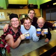 From left, Dawn Wiltshire, Paul Scarrott, Liam Payne and Brian Heath at My Cafe at West Oxford Community Centre