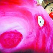 Taymur Jamac at East Oxford Primary School’s Red Nose Day events in 2009. The school is organising more fundraising this year
