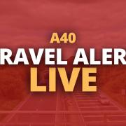 Crash on the A40 between Wolvercote and Cassington