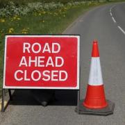 Stock image of a road closure