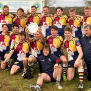 Oxford Quins 3rd XV celebrate. Picture: Oxford Quins