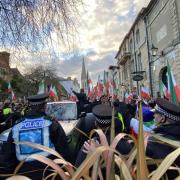 People flock to Oxford to see Crown Prince of Iran