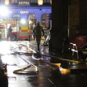 Fire crews at University Church of St Mary the Virgin