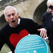 Gyles Brandreth unveiled a plaque to mark the trip Lewis Carroll took when he first told the story of Alice's Adventures in Wonderland