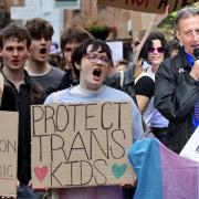 Trans rights activists and activist Peter Tatchell