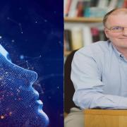 AI stock image and Professor Michael Wooldridge