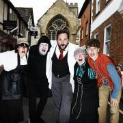 Cast members of Young Frankenstein, which will be staged in Wantage next month by AmEgos theatre group