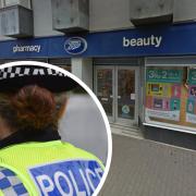 A man 'grabbed a shop assistant' and 'stole perfume' from a Boots store