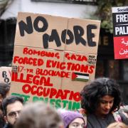 Protest in central Oxford for the liberation of Palestine