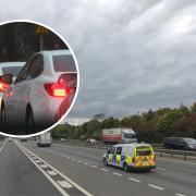 Emergency services respond to TWO major crashes on M40
