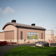 An artist's impression of how the school will look once completed.