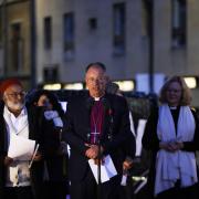 The Bishop of Oxford at the candlelit vigil