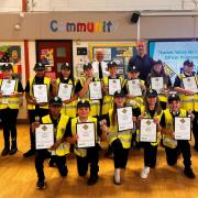 14 pupils of John Henry Newman Primary School helped Thames Valley Police over 10 weeks