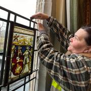 Glass conservator Claire Mardall