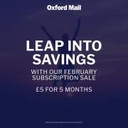 Subscribe to the Oxford Mail for £5 for five months online