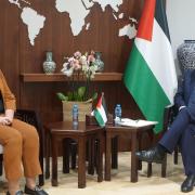 Victoria Prentis with Palestinian Prime Minister Mohammad Shtayyeh