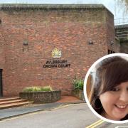 Aylesbury Crown Court and inset Emma Ginger