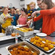 Community café strengthens bonds with special cook in evening