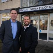 Lib Dem parliamentary candidate for Witney Charlie Maynard and Tim Bearder, Lib Dem Thames Valley Police and Crime Commissioner candidate