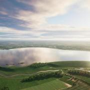 An artist's impression of the South East Strategic Reservoir
