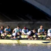 The Oxford Men's team appear dejected after losing the 169th Men's Gemini Boat Race 2024 on the