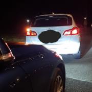 The driver was stopped on Whitelands Way in Bicester last night
