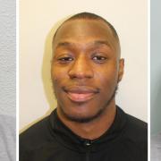 Undated handout photo issued by Metropolitan Police of (left to right) Shemiah Bell, Marcus Pottinger and Connel Bamgboye, who have been jailed at the Old Bailey