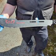 An example of a zombie knife discovered in Lancashire in 2022 (file photo).