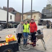 Three of the volunteers for Botley Bikers: Jackie Teh, Jenny Furniss, Sarah Hepworth.