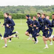 Oxford United players in training this week