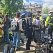 University building on LOCKDOWN as protestors occupy and police descend