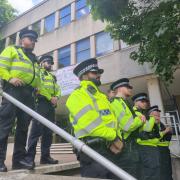 Oxford councillors have criticised police reaction to a pro-Palestine protest.