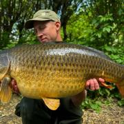 Ben Oakes with one of his massive haul from Manor Lakes.