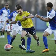 George Baldock in his final game for Oxford United