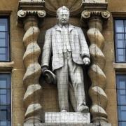 The controversial Cecil Rhodes statue at Oriel College, Oxford.
