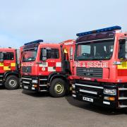 Northamptonshire Fire and Rescue fire crews respond to farm fire near Banbury.