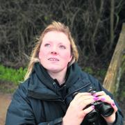 Zoe Edwards of the RSPB at Otmoor