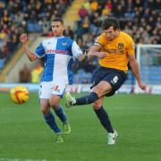 Jake Wright in action against Bristol Rovers