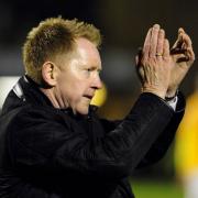 Gary Waddock applauds the United fans who made the trip to Southend