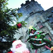 Father Christmas and his assistant at Oxford Castle