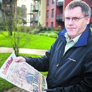 Andy Beal, pictured with a copy of the Oxford Mail from  December 10, asked councillors about their allowance increase and got replies asking him for his own pension and income