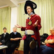 Alistaire de Voil, of the Monster Raving Loony Party, tells the hustings event how politicians in Westminster are out of touch. Pictures: Richard Cave