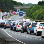 Queues: Congestion on the A40 Witney Bypass earlier this year
