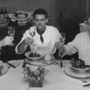 Missing: AA Gill writes of his brother Nick, a top chef, (centre) in 1990 at The Feathers, Woodstock